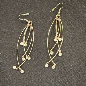 Elegant Gold Dangle Earrings